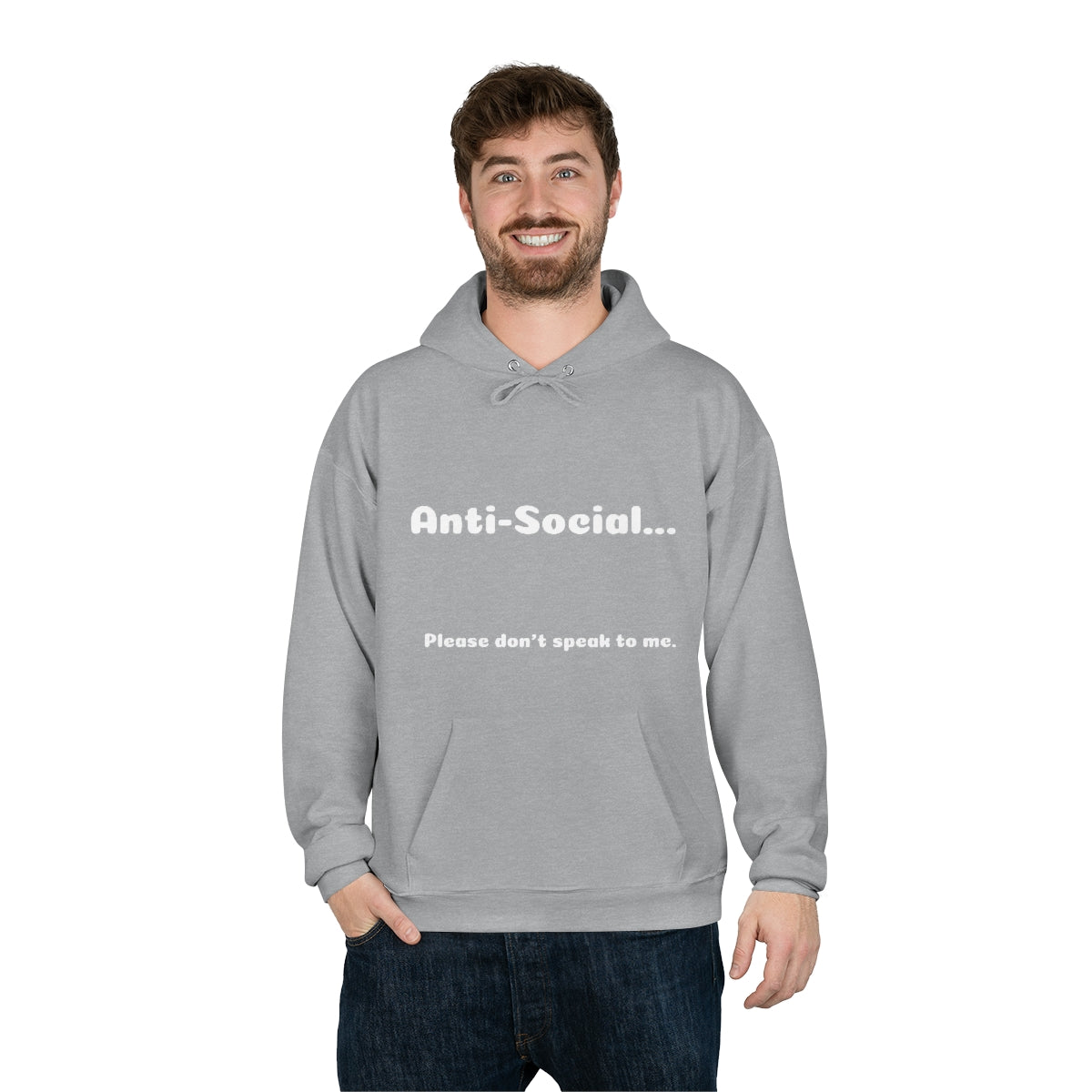 Anti-Social Unisex EcoSmart® Pullover Hoodie Sweatshirt